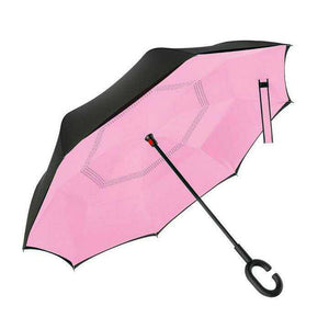 Umbrella Reverse Windproof Folding Double Layer Umbrellas Stand Inside Sunny and Rainy Men and Women