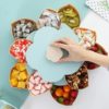 Rotating Fruit Bowl Petal Shape Snack Storage Tray
