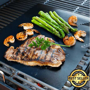 REUSABLE NON-STICK BBQ GRILL MAT (2PCS )