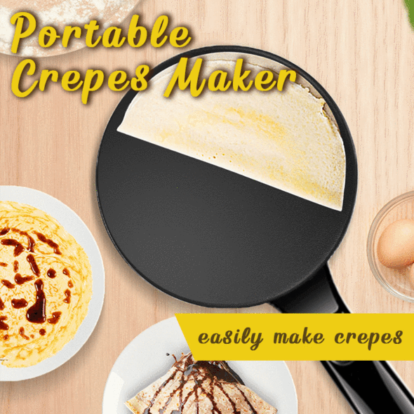 Automatic Portable Crepe Maker Pizza Pancake Baking Kitchen Cooking