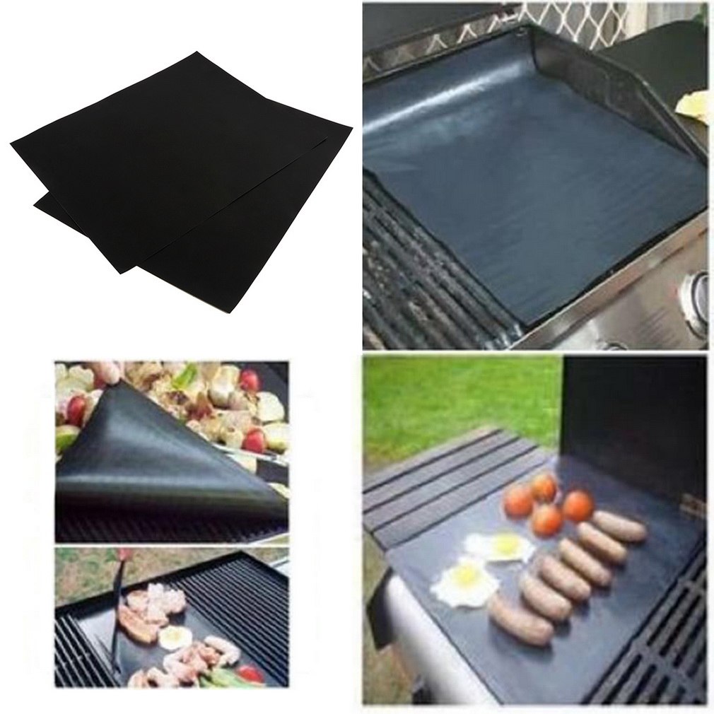 REUSABLE NON-STICK BBQ GRILL MAT (2PCS )